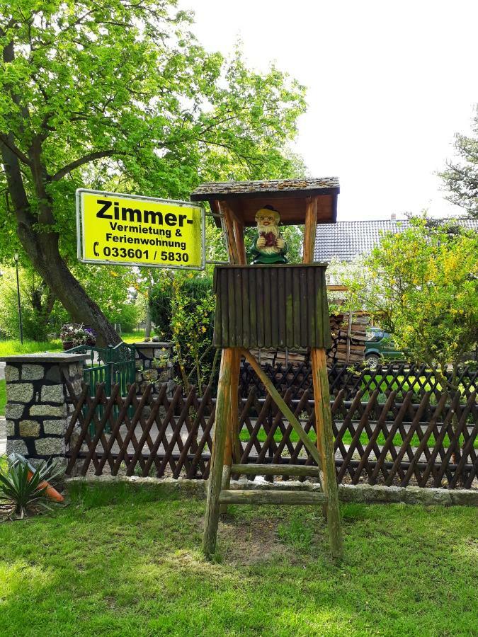 Pension Zum Weissen Hirsch Reitwein Bagian luar foto